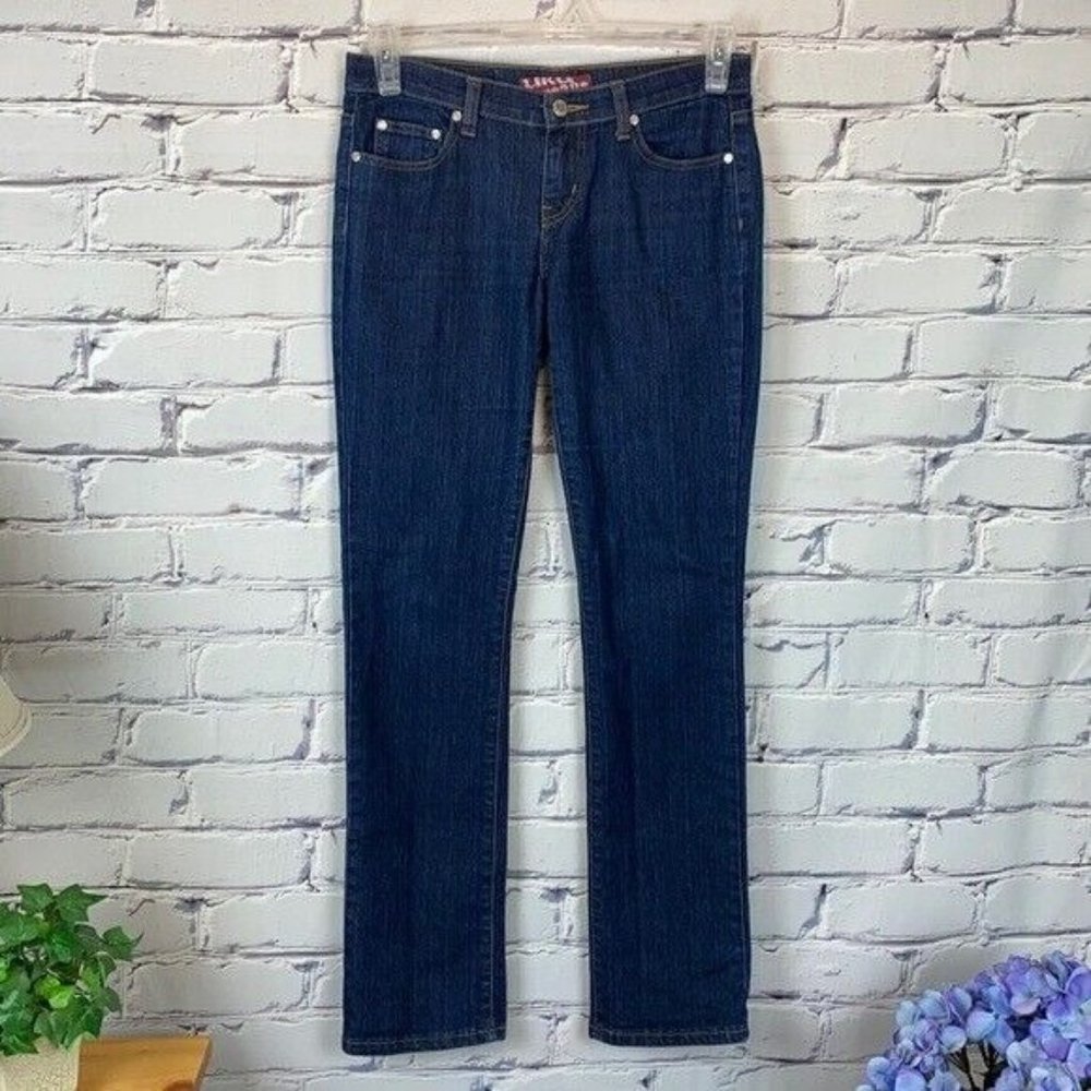 Uka Jeans Womens Straight Leg Jeans Size 3 Dark Rinse Denim